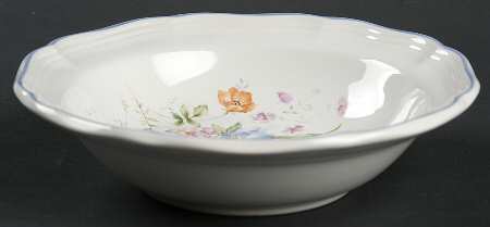 Blue Bouquet Rim Fruit/Dessert (Sauce) Bowl