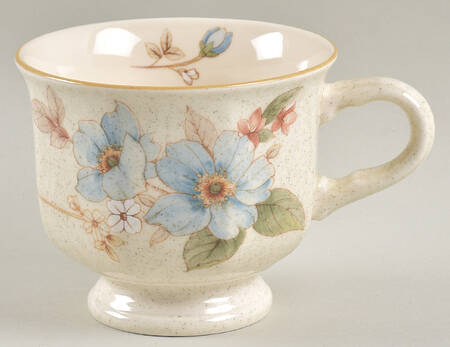 Blue Clematis Footed Cup by Mikasa
