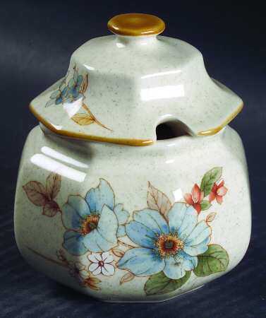 Blue Clematis Sugar Bowl & Lid by Mikasa