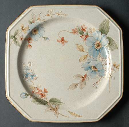 Blue Clematis 12" Chop Plate (Round Platter)