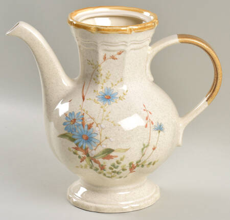 Blue Daisies Coffee Pot No Lid