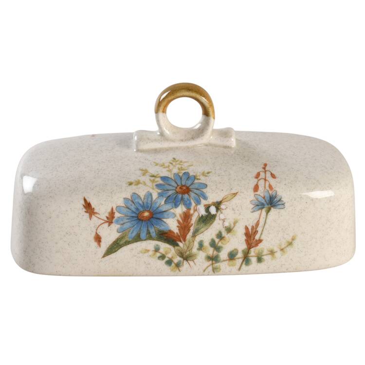Blue Daisies Lid for 1/4 Lb Butter