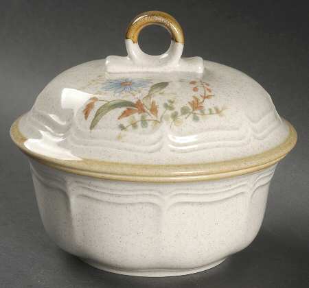 Blue Daisies Individual Casserole & Lid