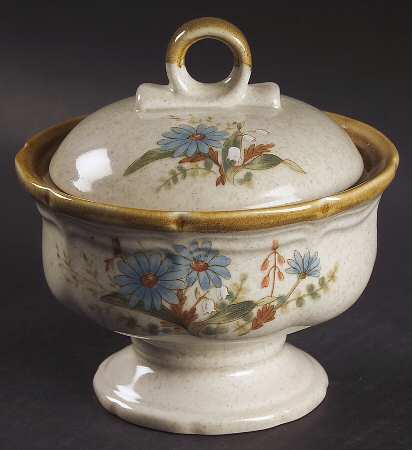 Blue Daisies Sugar Bowl & Lid by Mikasa