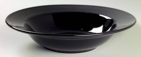 Black Diamond (All Black) Rim Fruit/Dessert (Sauce) Bowl