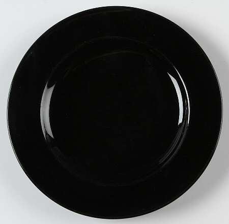 Black Diamond (All Black) Bread & Butter Plate