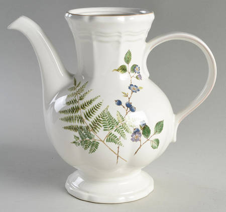 Blueberry Fern Coffee Pot No Lid