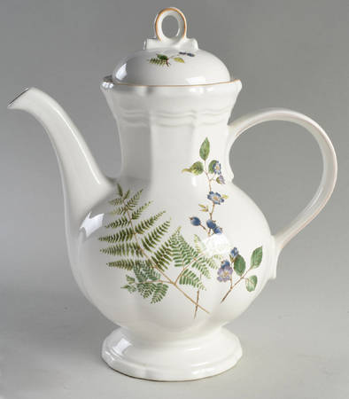 Blueberry Fern Coffee Pot & Lid