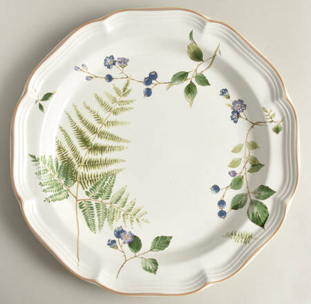 Blueberry Fern 12" Chop Plate (Round Platter)