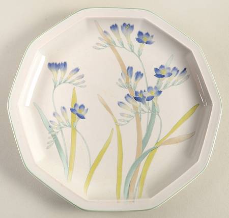 Blue Freesia Salad Plate