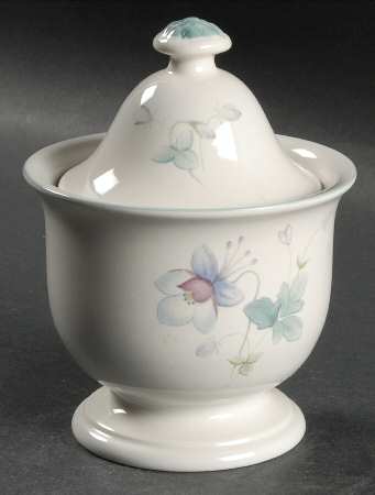 Blue Garden Sugar Bowl & Lid