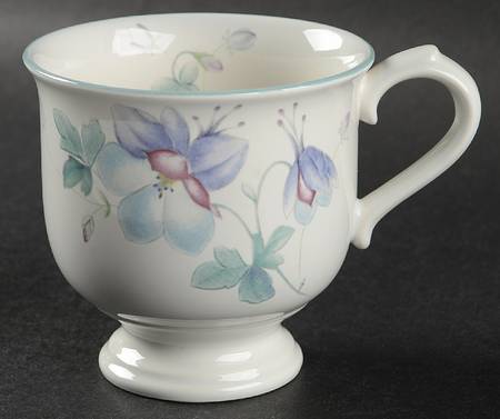 Blue Garden Footed Cup