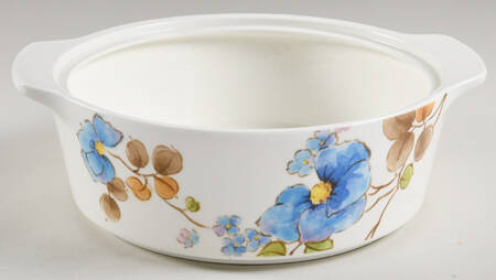 Blue Ginger 1.75 Qt Round Covered Casserole No Lid