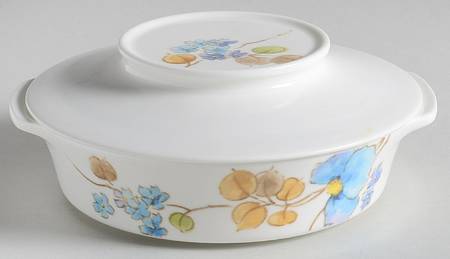 Blue Ginger Lugged Soup Bowl & Cover