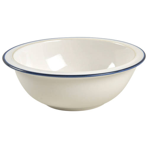 Blue Glow Rim Fruit/Dessert (Sauce) Bowl