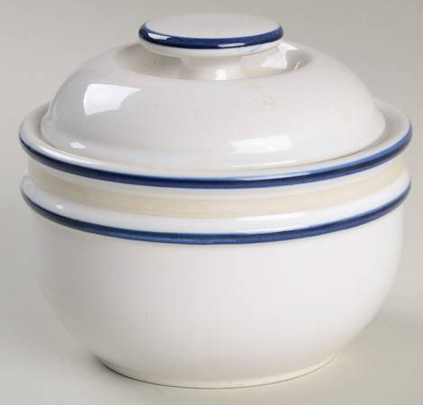 Blue Glow Sugar Bowl & Lid