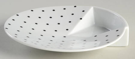 Black Graphics Saucer for Flat Cup