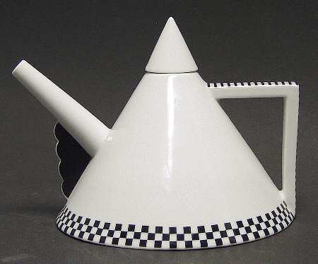 Black Graphics Teapot & Lid