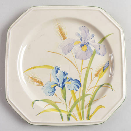 Blue Iris Salad Plate