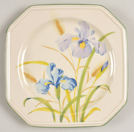 Blue Iris Bread & Butter Plate