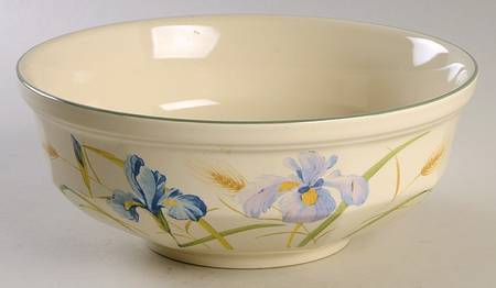 Blue Iris 8" Round Vegetable Bowl