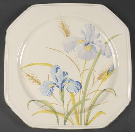 Blue Iris 12" Chop Plate (Round Platter)