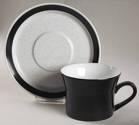 Black Magic Flat Cup & Saucer Set