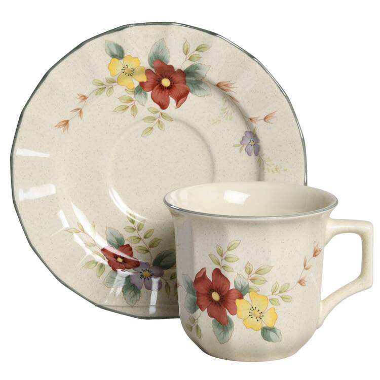 Blossomtime Flat Cup & Saucer Set