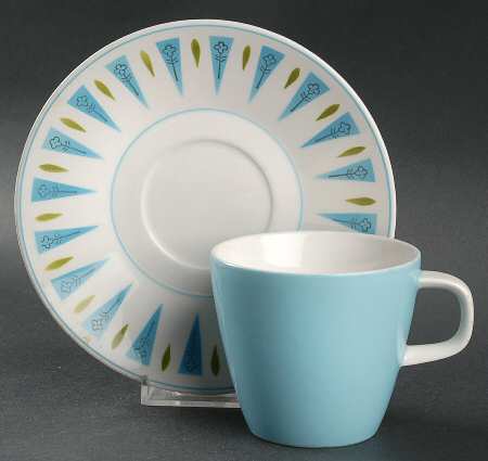 Blue Point Flat Cup & Saucer Set