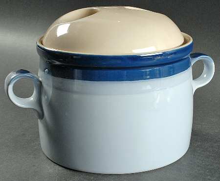 Blue Reef Bean Pot & Lid