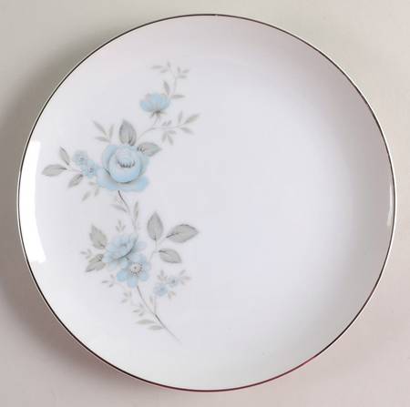 Blue Rose Salad Plate