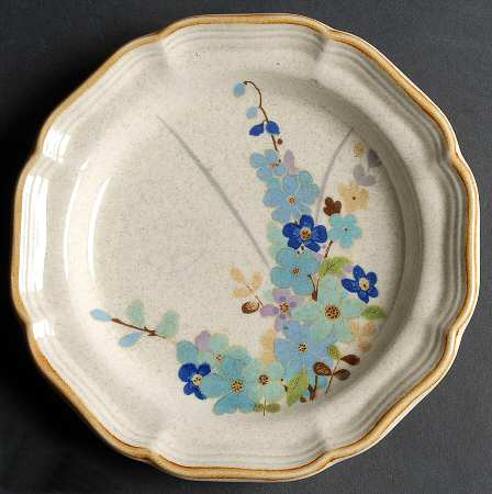 Blue Sonnet Salad Plate by Mikasa