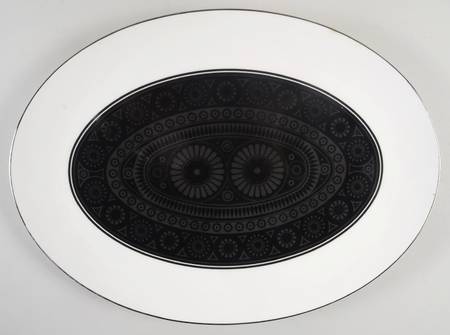 Black Sapphire 15" Oval Serving Platter