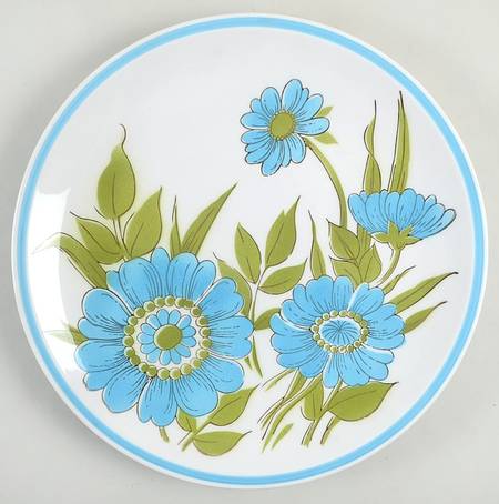 Blue Song 12" Chop Plate (Round Platter)