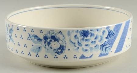 Blue Sonata 8" Round Vegetable Bowl