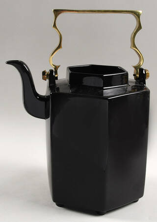 Black Tea Brass Handle Coffee Pot No Lid