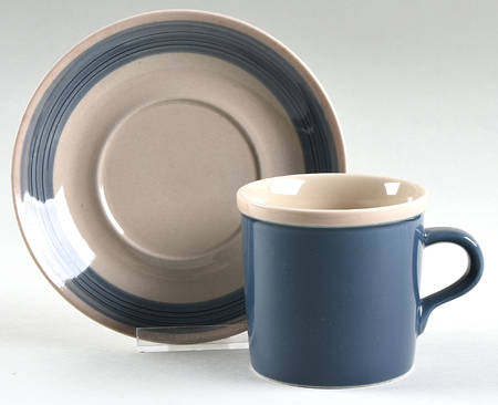 Blue Thunder Flat Cup & Saucer Set