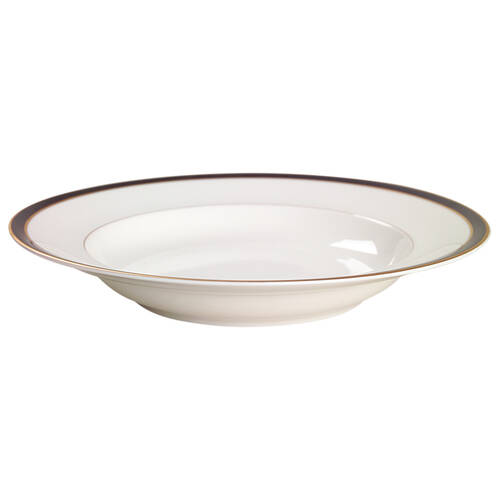 Black Tie Large Rim Soup Bowl