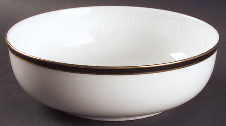 Black Tie 9" Round Vegetable Bowl