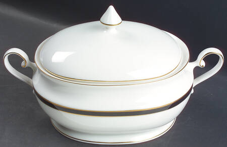 Black Tie Oval Covered Vegetable
