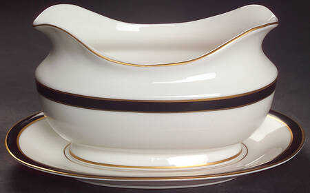Black Tie Gravy Boat & Underplate by Mikasa