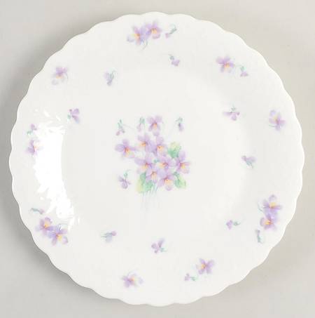 Blue Violets Bread & Butter Plate