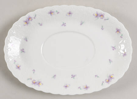 Blue Violets Underplate for Gravy Boat