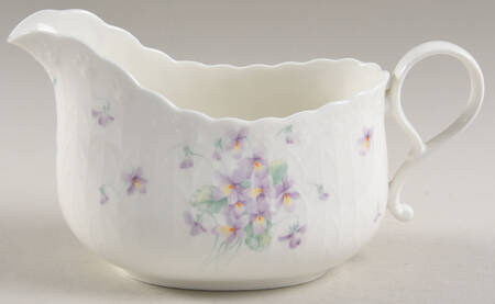 Blue Violets Gravy Boat