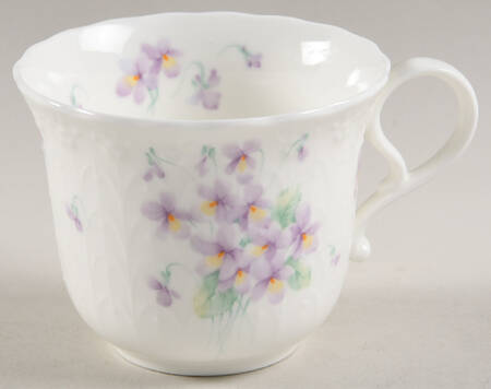 Blue Violets Flat Cup