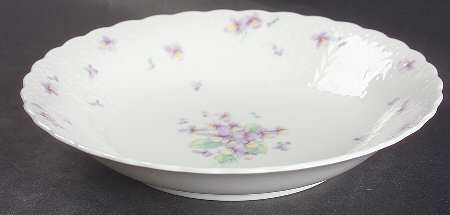 Blue Violets Coupe Soup Bowl