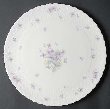 Blue Violets Cake Plate