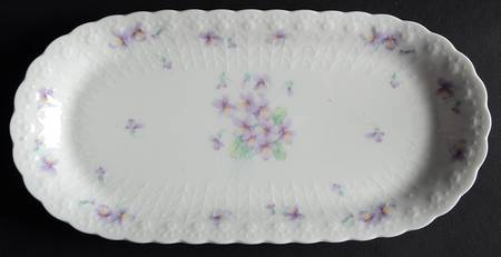 Blue Violets Butter Tray