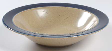 Blue Water Rim Soup Bowl