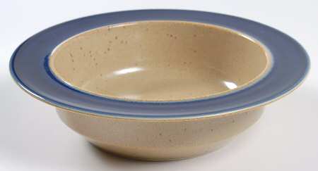 Blue Water Rim Cereal Bowl